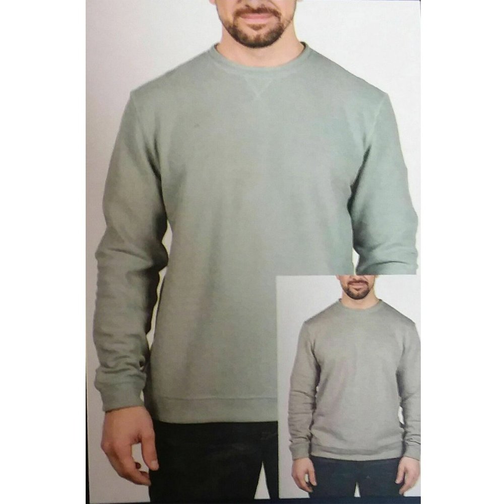 Island Sands Long Slv Reversible Crew-neck Sweater